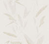 Bricoflor Vlies Bambustapete Creme Weiß Moderne Asia Tapete mit Bambusblätter