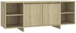 vidaXL TV-Schrank Sonoma-Eiche 130x35x50 cm Holzwerkstoff 809587