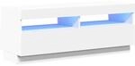 vidaXL TV-Schrank mit LED-Leuchten Wei&szlig; 100x35x40 cm 804454