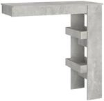 vidaXL Wand-Bartisch Betongrau 102x45x103,5 cm Holzwerkstoff
