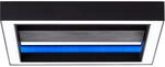 Brilliant LED- Deckenleuchte Icarus RGB 2700 - 6200 K 30 cm x 30 cm Schwarz