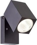 Brilliant LED-Au&szlig;enwandstrahler Burk Schwarz