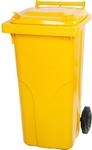 PROREGAL M&uuml;lltonne Mgb 120 Liter HDPE-Kunststoff Gelb