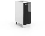 Vicco Apothekerschrank Fame-Line Anthrazit Hochglanz/Wei&szlig; 30 cm ohne Arbeitsplatte
