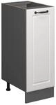 Vicco Apothekerschrank R-Line Wei&szlig; Landhaus Anthrazit 30 cm ohne Arbeitsplatte