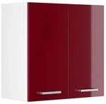 Vicco H&auml;ngeschrank R-Line H&auml;ngender K&uuml;chenschrank Bordeaux Hochglanz/Wei&szlig; 60 cm