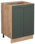 Vicco K&uuml;chenunterschrank Fame-Line Gr&uuml;n-Gold Landhaus/Goldkraft Eiche 60 cm ohne