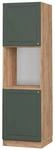 Vicco Herdumbauschrank Fame-Line Gr&uuml;n-Gold Landhaus/Goldkraft Eiche 60 cm Offen