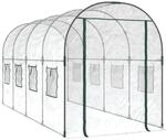 vidaXL Gew&auml;chshaus Transparent 160x400x190 cm PVC & Stahl 317247