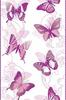 Bricoflor Schmetterling Tapete Weiß Lila Selbstklebende Wandtapete für Kinderzimmer