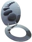 vidaXL Toilettensitz MDF Deckel Steine 140804