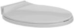 vidaXL Toilettensitz mit Absenkautomatik Hellgrau Oval 145814