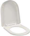 vidaXL Toilettensitz mit Absenkautomatik Wei&szlig; Quadratisch 141763