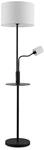 Lindby Stehlampe Aovan 9627407mit USB Anschluss Modern in Schwarz aus Metall