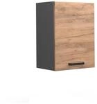 Vicco H&auml;ngeschrank R-Line H&auml;ngender K&uuml;chenschrank Goldkraft Eiche/Anthrazit 45 cm
