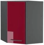 Vicco Eckh&auml;ngeschrank Fame-Line K&uuml;chen-Eckschrank Bordeaux Hochglanz Anthrazit 57