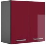 Vicco H&auml;ngeschrank R-Line H&auml;ngender K&uuml;chenschrank Bordeaux Hochglanz/Anthrazit 60
