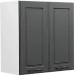 Vicco H&auml;ngeschrank R-Line H&auml;ngender K&uuml;chenschrank Anthrazit Landhaus/Wei&szlig; 60 cm