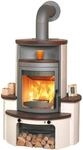 Hark Avenso GT ECOplus Kaminofen Ofenkacheln Jola-Braun/Stone 6 kW