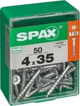SPAX 4191010400352, SPAX Universalschraube, 4 x 35 mm, 50 St&uuml;ck, Teilgewinde,