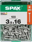 SPAX 4191010350162, SPAX Universalschraube, 3,5 x 16 mm, 100 St&uuml;ck,...