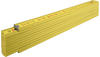 Stabila 14556, STABILA Holz-Gliedermaßstab Type 407, 2 m, gelb, metrische Skala -