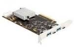 PCI Express x8 - 2x USB 3.2 Gen 2x2 Typ C + 2x USB 3.2 Gen 1 Typ A, USB-Controller PCI Express x8 - 2x USB 3.2 Gen 2x2 Typ C + 2x USB 3.2 Gen 1 Typ A, USB-Controller