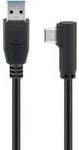 USB 3.2 Gen 1 Kabel, USB-A Stecker > USB-C Stecker 90&deg;