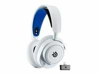 Arctis Nova 7P, Gaming-Headset - weiß/blau, USB-C, Bluetooth