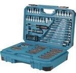 Handwerkzeug-Set E-17980, 231-teilig blau, mit 2 Umschaltknarren, 1/4" und 1/2",