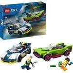 60415 City Verfolgungsjagd mit Polizeiauto und Muscle Car, Konstruktionsspielzeug