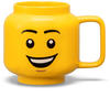 LEGO Keramiktasse Happy Boy, groß - gelb