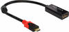 USB Adapter, USB-C Stecker > DisplayPort Buchse - schwarz, 20cm, 4K 60Hz