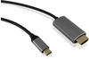 USB 3.2 Gen 1 Adapterkabel, USB-C Stecker > HDMI Stecker - schwarz, 1,8 Meter