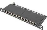 10" Slim Patchpanel DN-91612S-SL-EA, 12-Port, Cat.6a