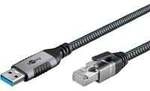 Ethernet-Kabel USB-A 3.2 Gen1 Stecker > RJ-45 Stecker, LAN-Adapter