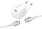 Power Adapter W30C GaN + C315C USB-C Kabel, Ladeger&auml;t