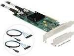 8 Port SATA PCI Express x8 Karte mit Anschlusskabel, Schnittstellenkarte