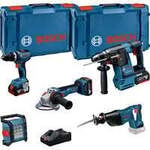 18V Profi Set, 5 Werkzeuge (GBH 18V-26, GSB 18V-65, GSA 18V-LI, GWS 18V-11, GLI