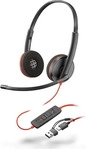 Poly 8X228AA, Poly Blackwire 3220, Headset schwarz, Stereo, USB-C