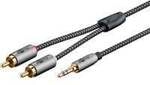 Plus Audio Adapterkabel AUX 3,5mm Klinke > Stereo-Cinch Stecker