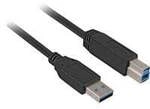 USB 3.2 Gen 1 Kabel, USB-A Stecker > USB-B Stecker