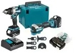 Akku-Kombo-Kit DLX2592JX1, 18Volt, Bohrschrauber - blau/schwarz, 2x Akku 5,0Ah,