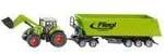FARMER Traktor mit Frontlader, Doll und Muldenkipper, Modellfahrzeug