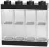 LEGO Minifiguren Display Case 8 schwarz, Aufbewahrungsbox - schwarz/transparent