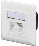 CAT.6A Datenanschlussdose, Unterputz, geschirmt, 2x RJ-45 LSA
