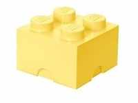 LEGO Storage Brick 4 pastellgelb, Aufbewahrungsbox - gelb