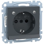 Schutzkontakt-Steckdose mit Lichtausl&ouml;sung und LED-Beleuchtung, System M,