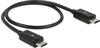 USB 2.0 Power Sharing Kabel, Micro-USB Stecker > Micro-USB Stecker - schwarz, 30cm,