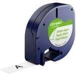 LetraTag&reg; ORIGINAL Papier Schriftband schwarz auf wei&szlig;